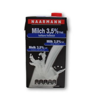 Naarmann H-Milch 3,5 % (1l mit Schraubverschluss)