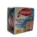 Saupiquet Zarte Thunfisch-Filets naturale ohne Öl (1x185g Dose)
