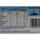 Saupiquet Zarte Thunfisch-Filets naturale ohne Öl (1x185g Dose)