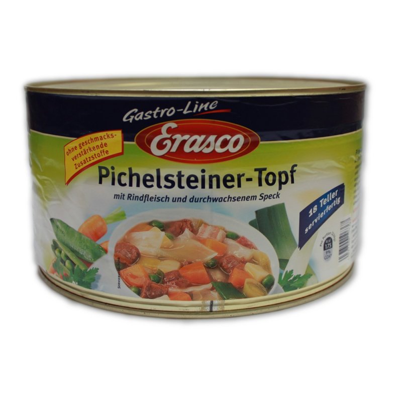 Erasco Pichelsteiner Topf mit Rindfleisch, Speck und Gemüse (4,5kg Do