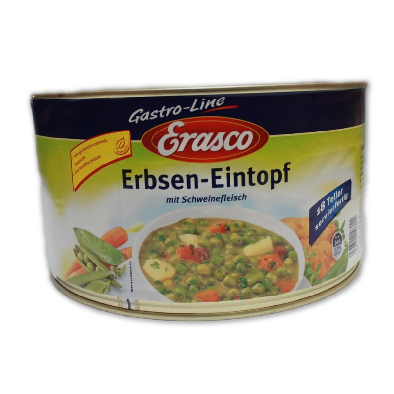 Erasco Erbseneintopf mit Kasseler (4,6kg Dose) Erasco Erbseneintopf mit Kasseler (4,6kg Dose)