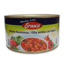 Erasco Serbische Bohnensuppe mit durchwachsenem Räucherspeck (1X4,2kg Dose)