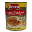 Hesco Klare Rindfleisch Suppe stark konzentriert für bis zu 6 Liter (1X850ml Dose)