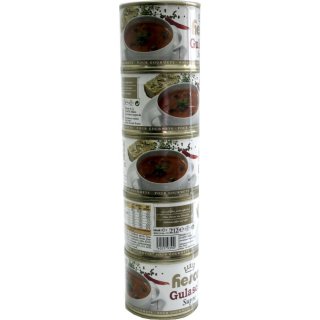 Hesco Ungarische Gulasch Suppen (5x212ml Dosen)