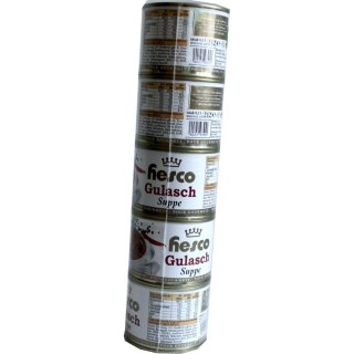 Hesco Gulaschsuppe in Dosen mit doppelter Fleischeinlage (5x212ml Dosen)