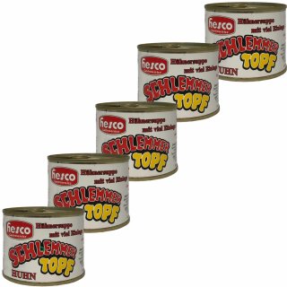 Hesco Schlemmertopf vom Huhn in Dosen (5x200ml Dosen)