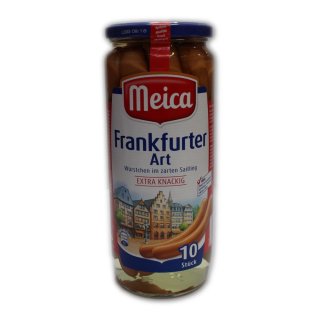 Meica Frankfurter Art 10 Würstchen im zarten Saitling (500g Glas)