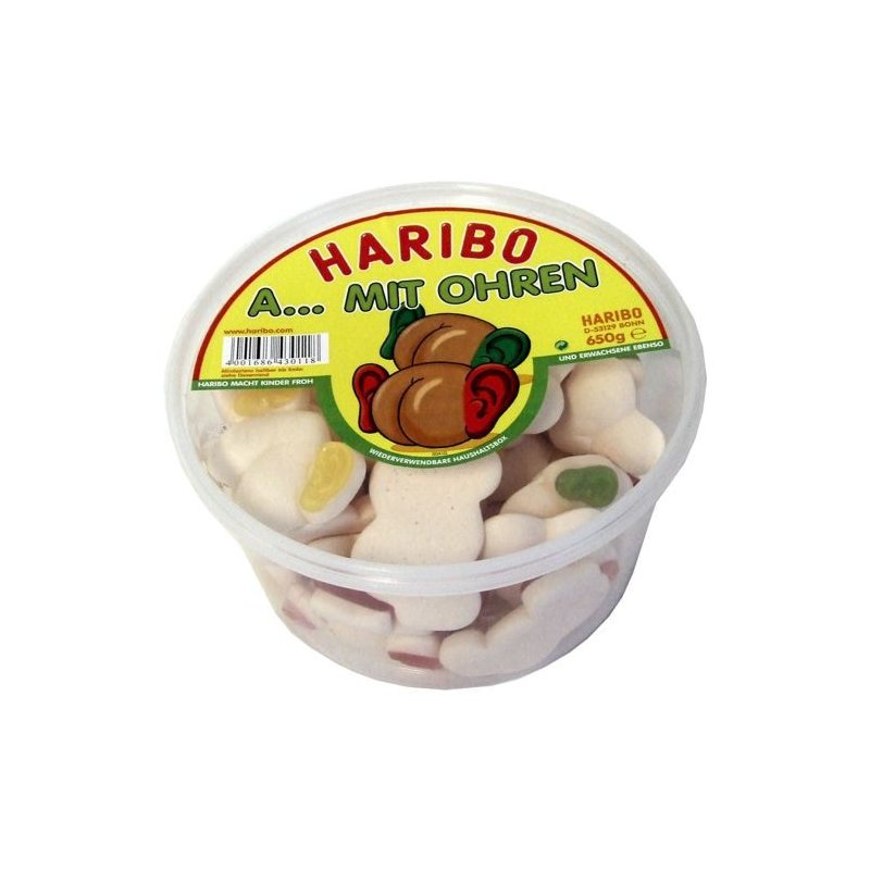 Haribo Zwei Runddosen A... mit Ohren Fruchtgummis mit Schaumzucker (2
