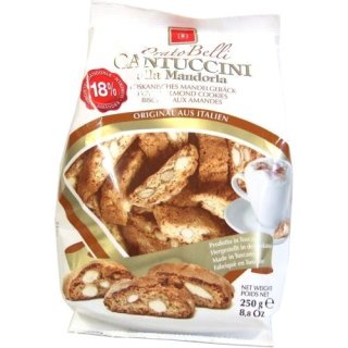 Prato Belli "Cantuccini" Gebäck mit 18% Mandeln, 250g