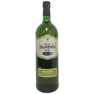 Culinaria Natives Olivenöl Extra Premium aus Griechenland (1 Liter Flasche)