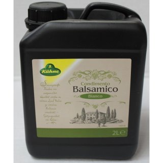 Kühne Condimento Balsamico Bianco Essig aus feinem italienischen Weißwein (2 Liter Flasche)