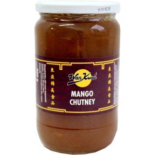 Wan Kwai Mango Chutney Eingemachte Mangofrüchte (850g Glas)