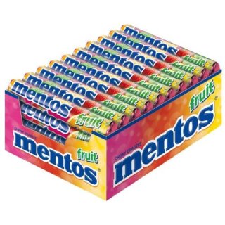 mentos fruit Kaudragees mit Fruchtgeschmack (40x38g Rollen)