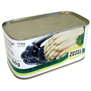 Hotel Krone - feiner Stangenspargel, geschält (Gastro-Ware 850g)