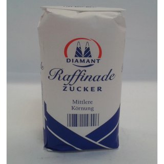 Diamant Raffinade Zucker mittelkörnig (1kg Packung)