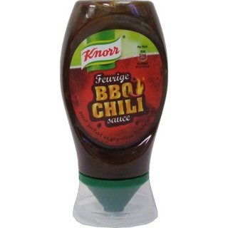 Knorr feurige BBQ Chili Sauce Grillsoßen-Variation (250ml Squeezer Flasche)