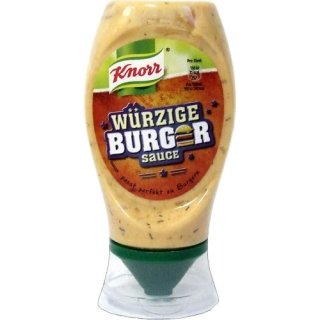 Knorr würzige Burgersauce Grillsoßen-Variation (250ml Squeezer Flasche)