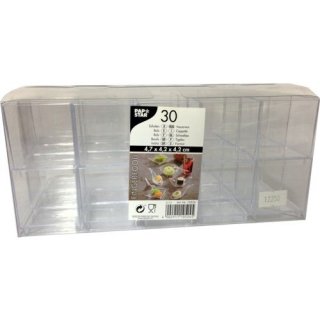 Papstar Fingerfoodschalen aus klarem Kunststoff in Würfelform (30 Stck.)