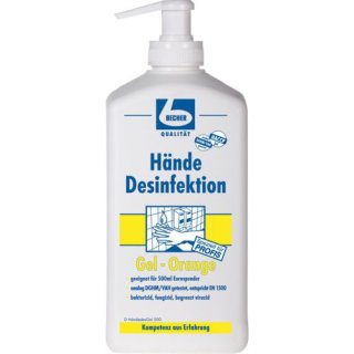 Dr. Becher Hände Desinfektion Gel-Orange (1x500ml Pumpflasche)