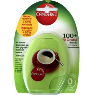 Canderel Stevia 100 Stückchen Tray (Stevia Green)