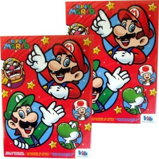 Adventskalender Super Mario Bros mit Mario,Luigi,Wario,Yoshi,Toad (2x65g)