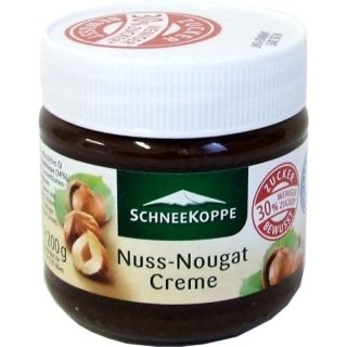 Schneekoppe Nussnougat Creme laktosefrei (200g Glas)