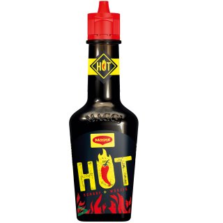 Maggi WÜRZE HOT scharf + würzig ideal zu Wraps, Chili oder Frikadellen 100ml