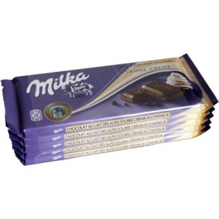 Milka Sahnecreme Alpenmilch Schokolade (5x100g Tafel)