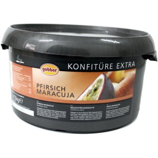 Göbber Pfirsich-Maracuja Konfitüre Extra (3kg Eimer)