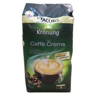Jacobs Krönung Caffè Crema ganze Bohne (1x1Kg Beutel)