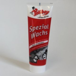 Poliboy Spezial Wachs Pflege für Fußboden und Stein farblos (250ml Tube)