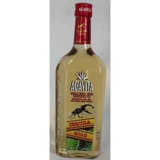 Agavita Tequila Gold 38% vol. (1X0,7l Flasche)