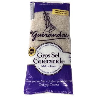 Gros Sel Guerande Meersalz Handgeschöpft (1kg Beutel)
