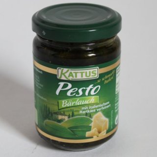 Kattus Pesto Bärlauch mit italienischem Hartkäse (130g Glas)