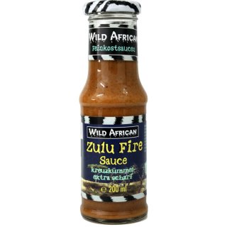 Händlmaier Wild African Zulu Fire Sauce Kreuzkümmel extra scharf (200ml Flasche)
