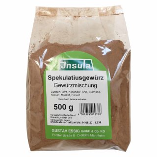 Insula Spekulatius-Gewürz (500g Beutel)