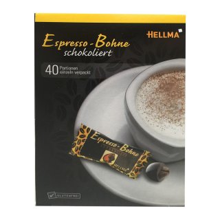 Hellma Espresso in Zartbitter-Schokolade (40x1,1g Packung)