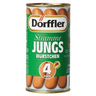 Dörffler Stramme Jungs Würstchen 4 Stück (1x550g Dose)