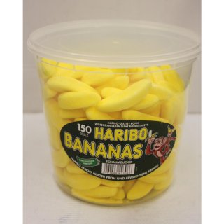 Haribo Bananas Schaumzuckerbananen (150 Stück hohe Runddose)