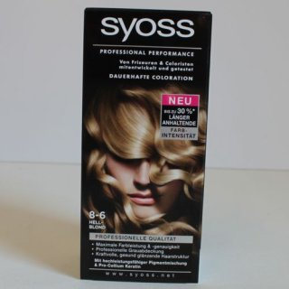 syoss Professional Performance 8-6 Hellblond dauerhafte Coloration