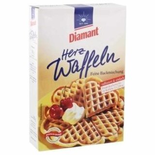 Diamant Herzwaffeln Feine Backmischung (500g Packung)