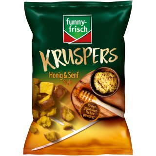 funny frisch Kruspers Honig und Senf Weizenkräcker (120g Tüte)