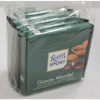 Ritter Sport Schokolade mit ganzen Mandeln (5 x 100g)