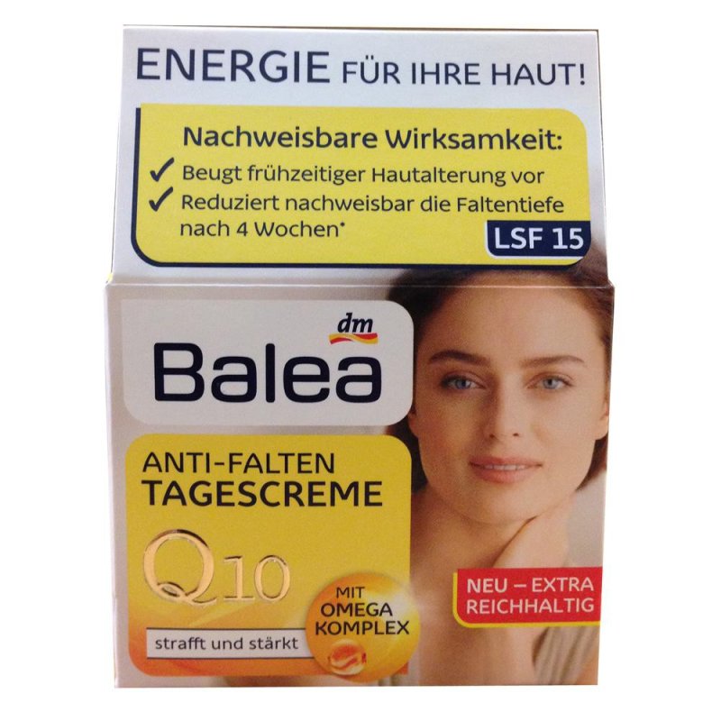 Balea Med Ultra Sensitive Q10 Anti Falten Tagescreme Lsf 15 Balea Q10 Anti-Falten Tagescreme mit Omega Komplex LSF 15 (50ml)