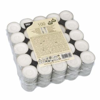 Pappstar Teelichter, 39 x 17mm (100 Stück)