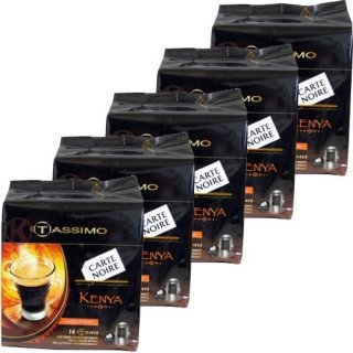 Tassimo T-Disc Carte Noire "Kenya", 5x 16 Stck.
