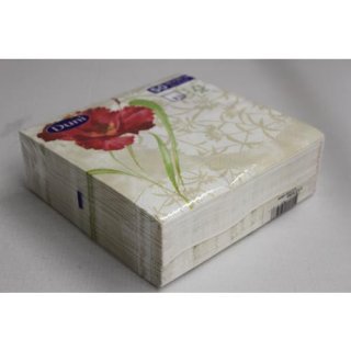 Duni Zelltuch Servietten Roma dreilagig 33x33cm (50 Stck. Packung)