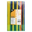 Papstar Jumbo Trinkhalme bunt, 8mm x 25cm (500 Stück)