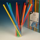Papstar Jumbo Trinkhalme bunt, 8mm x 25cm (500 Stück)