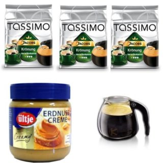 Ültje Erdnussbutter Creamy Testpaket inkl. Tassimo T-Disc IV